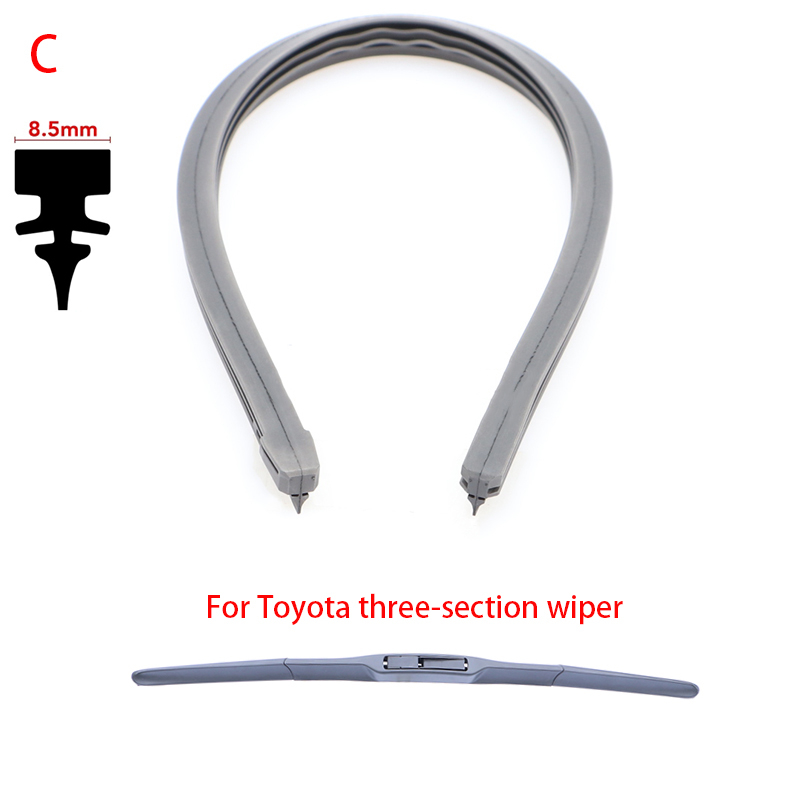 Windscreen Wipers Insert Rubber Strip Refill Car Accessories Toyota