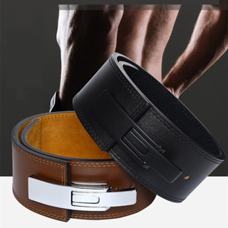  Mytra Fusion Weight Lifting Belt Real Leather Lifting Belt  With Lever Workout Bet for Men & Women Powerlifting Belt (S, Dark Brown) :  Sports & Outdoors