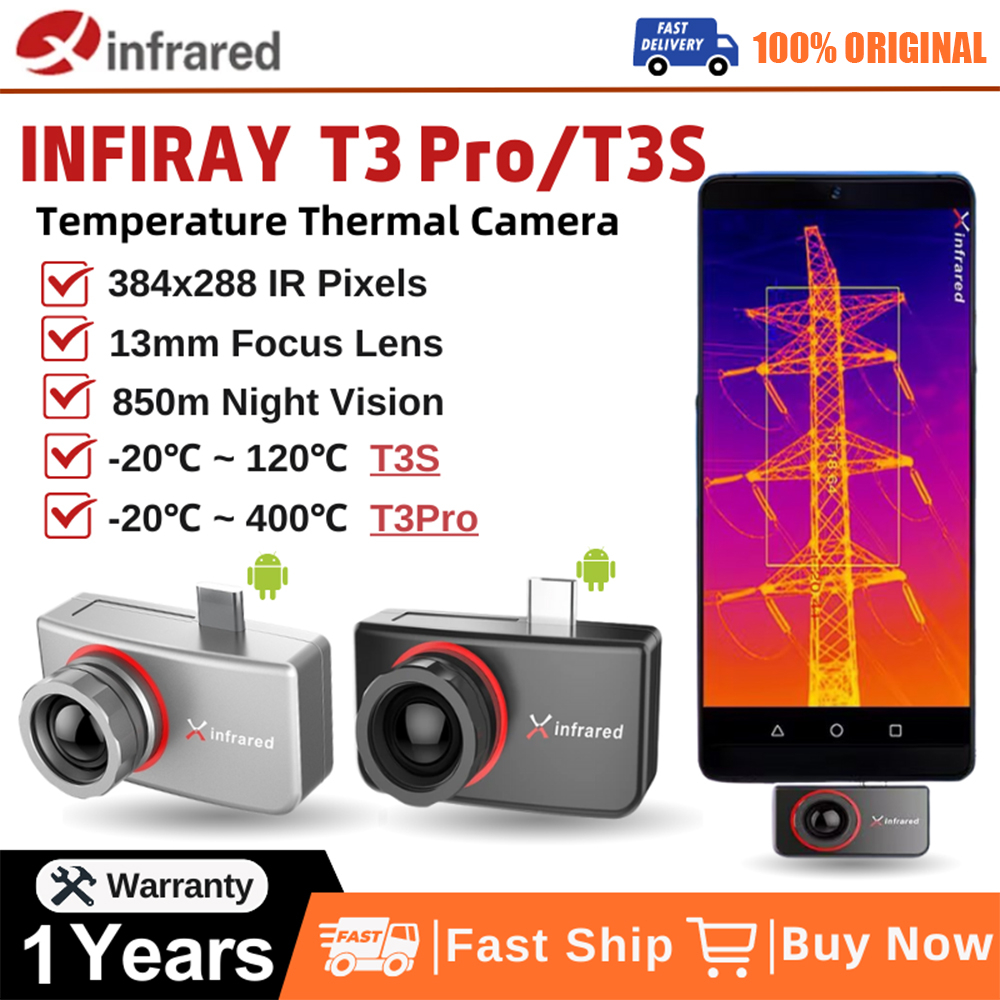 InfiRay Infrared Thermal Imaging Camera T3S T3PRO Outdoor Industrial ...