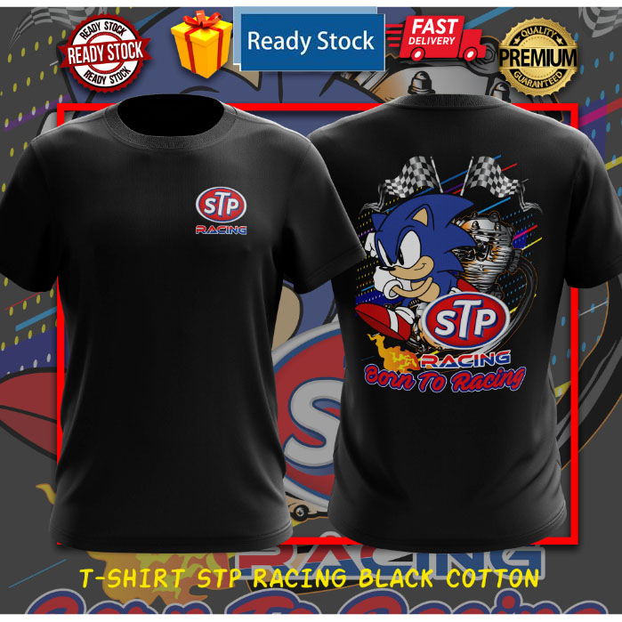 T-Shirt STP RACING Black cotton 160gsm | Shopee Malaysia