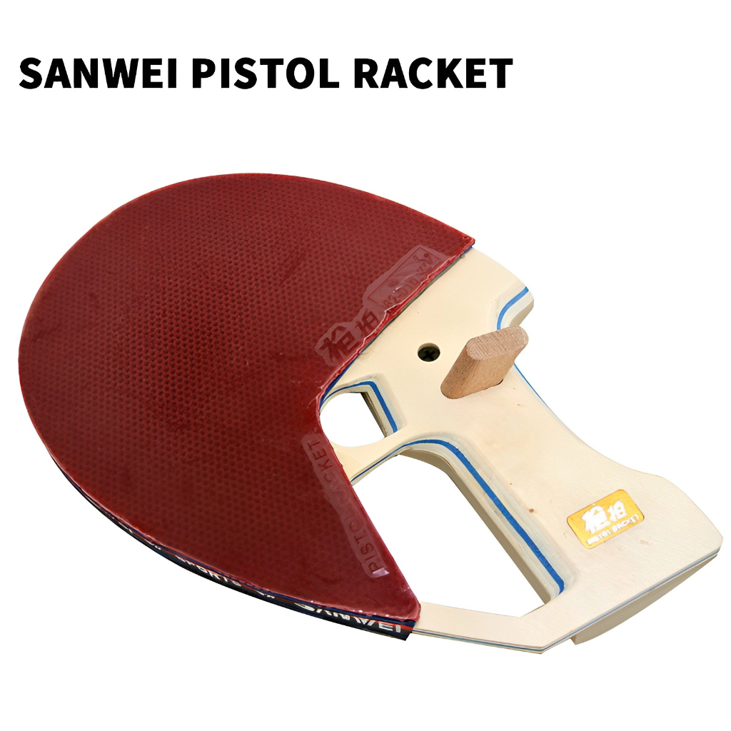 ITTF Approved SANWEI 9th Generation Ready Made Pistol Table Tennis ...