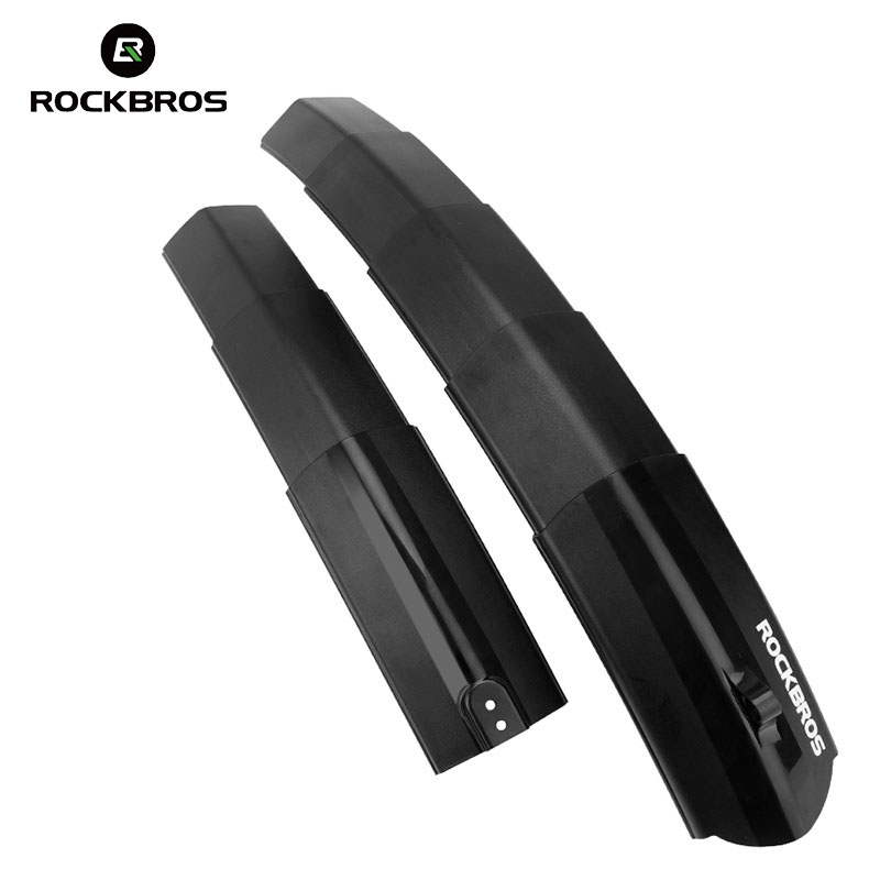 ROCKBROS Telescopic Bike Folding MTB Front Rear Fender With Taillight ...