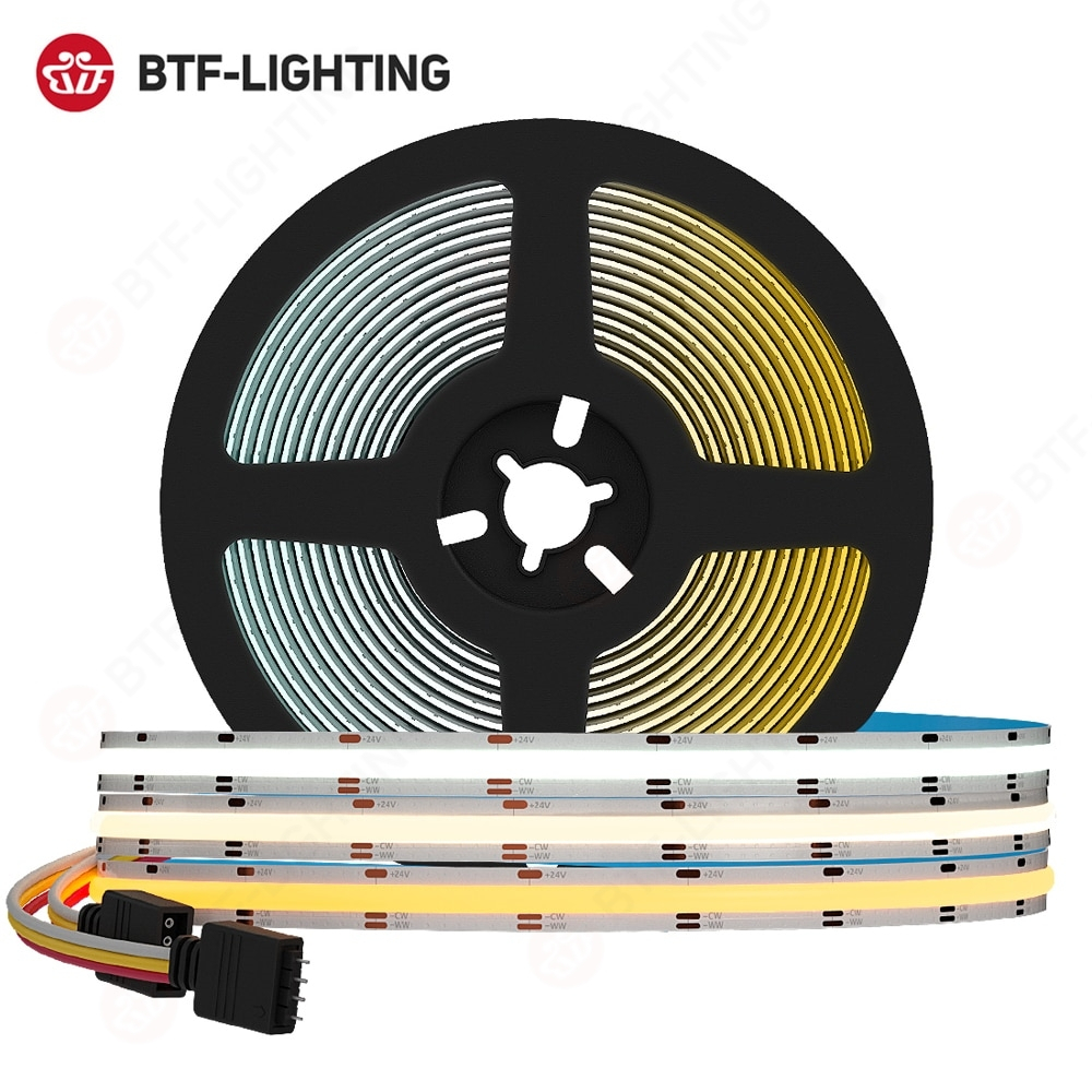 BTF LIGHTING 640LEDs M FCOB CCT COB LED Striplight Strip Light 0