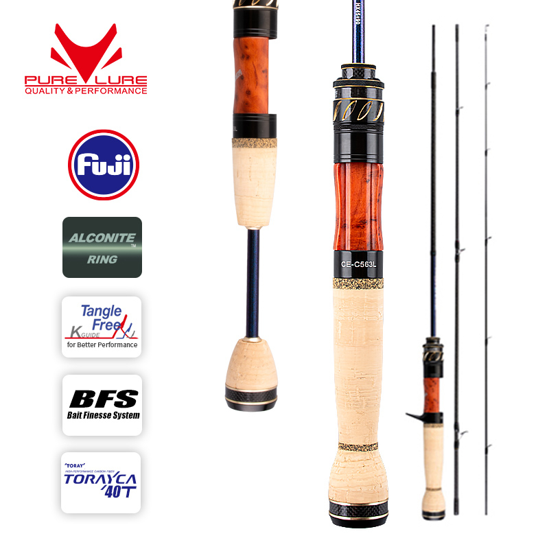 PURELURE CREEK DANCE Trout Rod BFS Fishing Casting UL Spinning Light