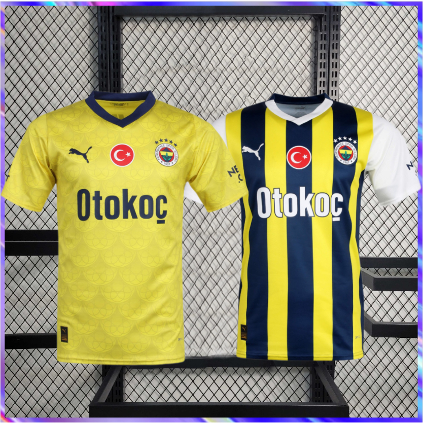 23/24 Fenerbahçe Home and Away Jersey Men's Football TShirt Shopee