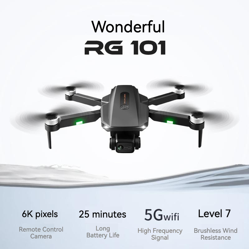 Rg101 Drone With 6k Esc Dual Camera Gps + Optical Flow Obstacle 