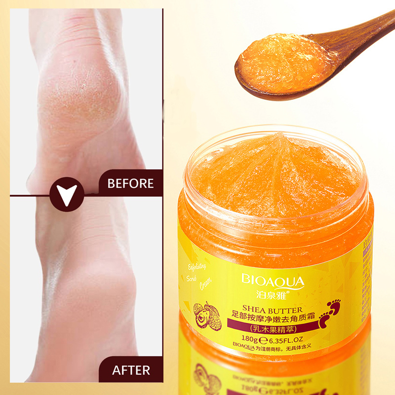 BIOAQUA Foot Massage Exfoliating Cream Natural Plant Essence Avocado
