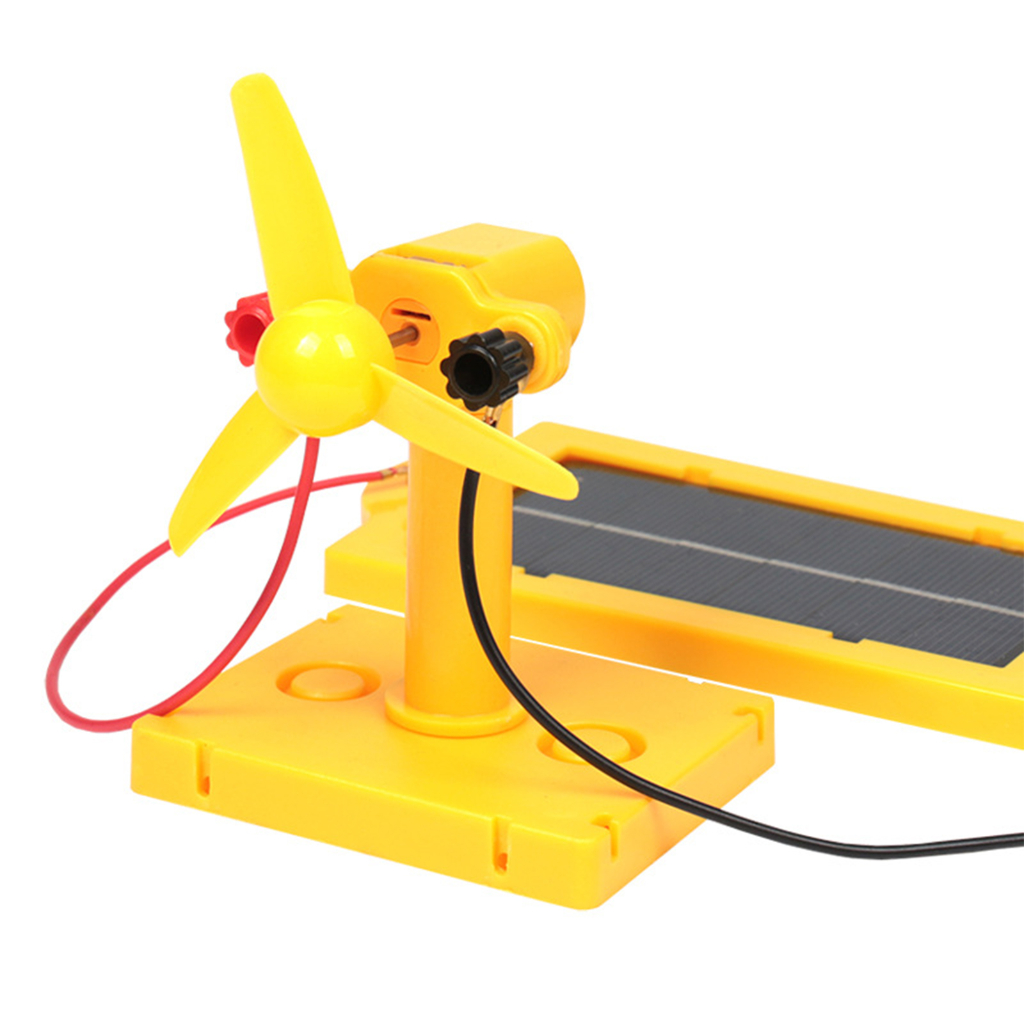 Solar Toy Windmill Science Toy DIY Physics Educational Kit for Kid