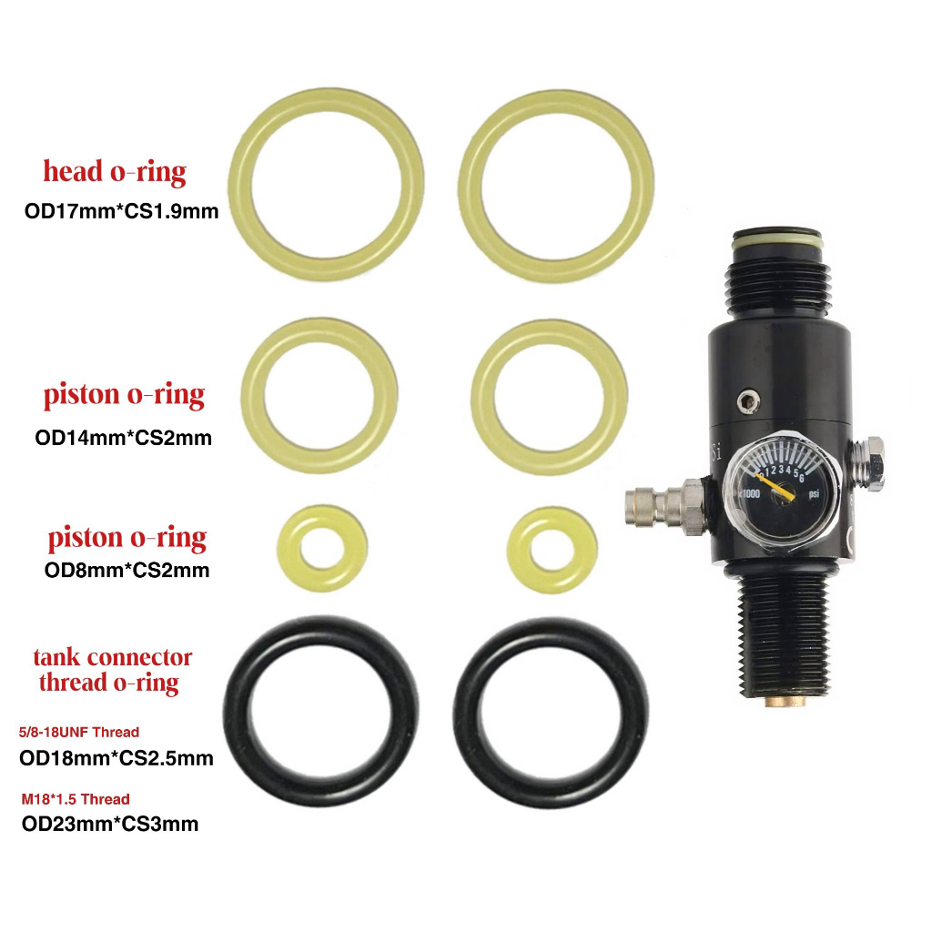 HPA Air Tank Regulator C Valve O-rings High Quality Polyurethane 90 ...