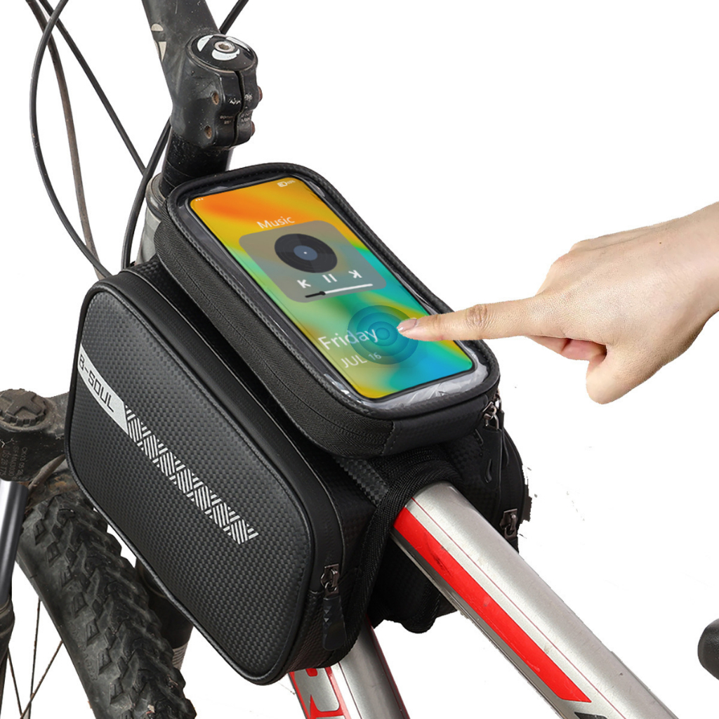 KADAO Bike Front Frame Bag Toptube Phone Bag Mountain Road Bike Storage