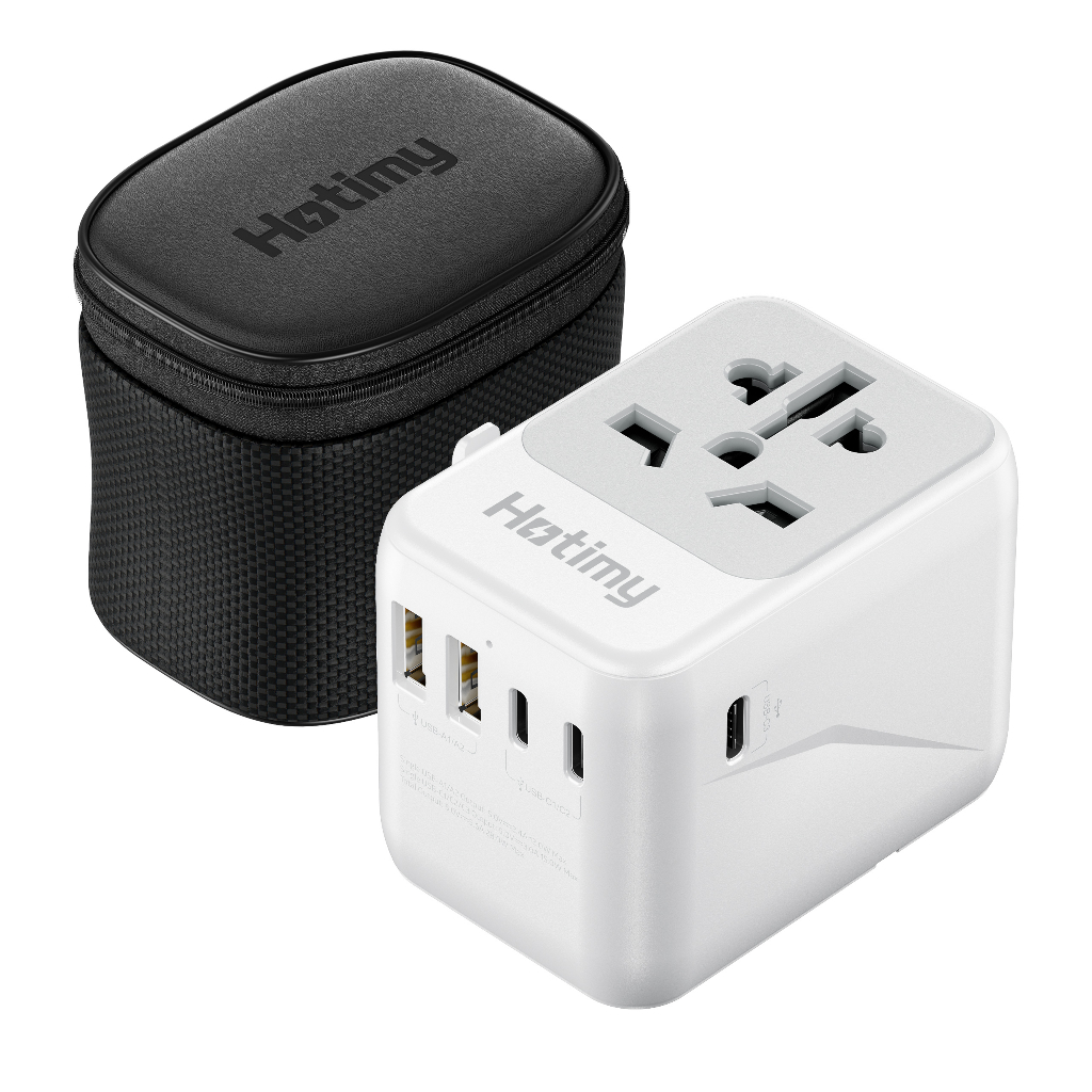 Worldwide Travel Adapter with USB C Universal Plug Adaptor with 5.6A