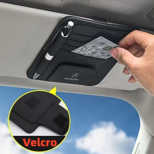 Car Card Holder Sun Visor Organizer For Mercedes-Benz W210 W124 W203 ...