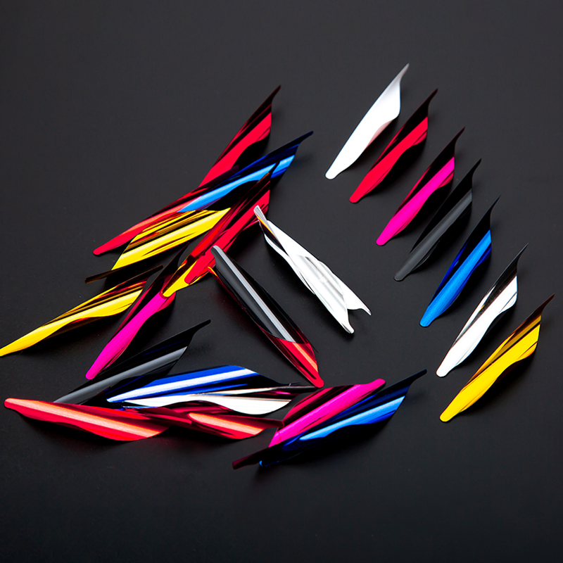 50 Plumes Flèches Spin Vanes 1.8" Spirale Wolfman - Kit Complet Avec Rubans Adhésifs Pour Tir à L'Arc