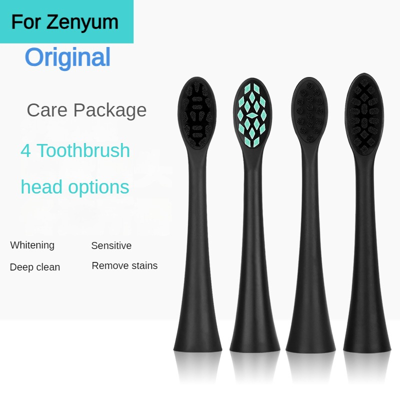 FOR Zenyum Sonic Electric Toothbrush Black Refills Brush Heads
