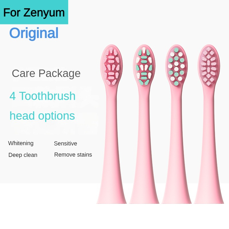 FOR Zenyum Sonic Electric Toothbrush Pink Refills Brush Heads Replace