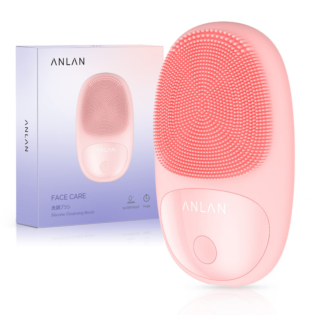 ANLAN Electric Facial Cleanser Silicone Sonic Cleansing Massage Brush ...