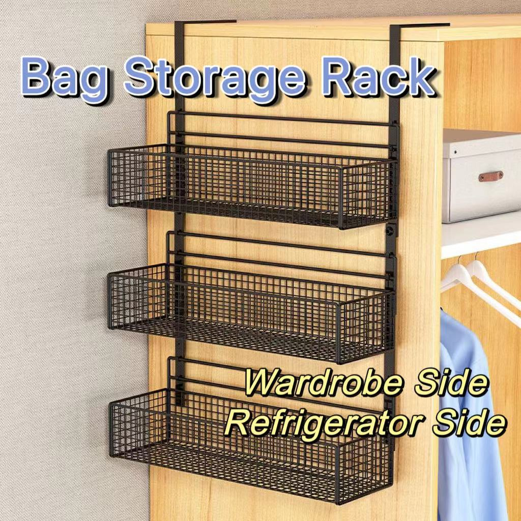 Bag Storage Handy Tool Rack Wardrobe Side Hanging Bag Hanging Wall ...