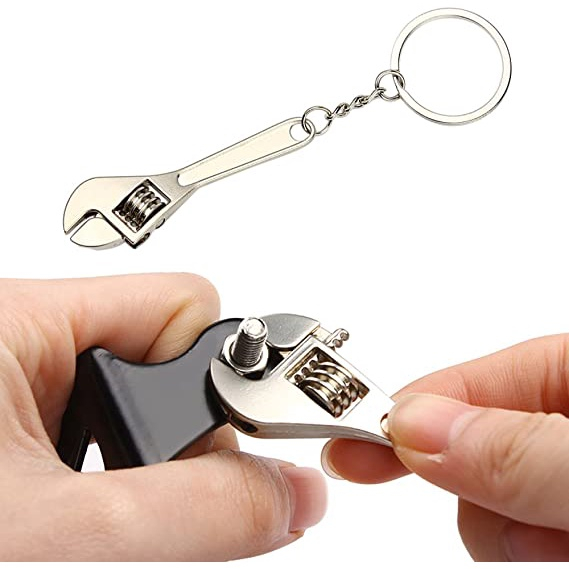 Creative Portable Practical Mini Wrench Shaped Keychain Pendant ...