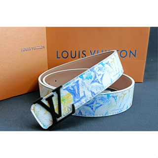 Louis Vuitton LV Initiales 40MM Reversible Belt Monogram BlueLouis Vuitton  LV Initiales 40MM Reversible Belt Monogram Blue - OFour