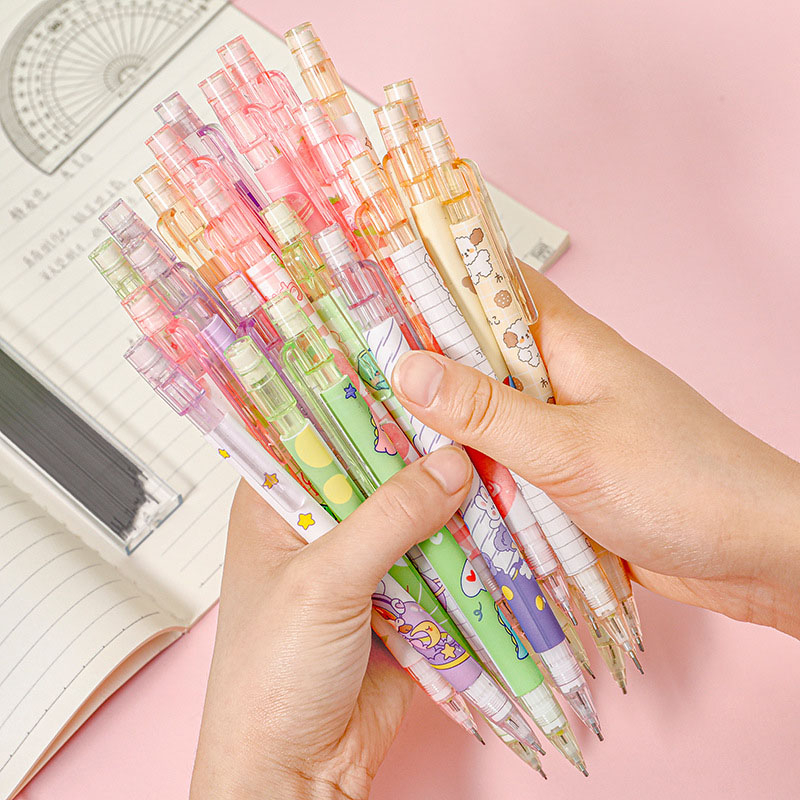 Cute Mechanical Pencil Peach Automatic Pencil 0.5mm Primary School Pencil Shopee Malaysia