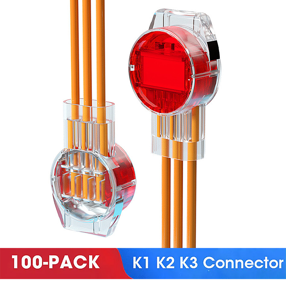100PCS K1 K2 K3 Connector Wire Splice Connector RJ45 RJ11 Wiring