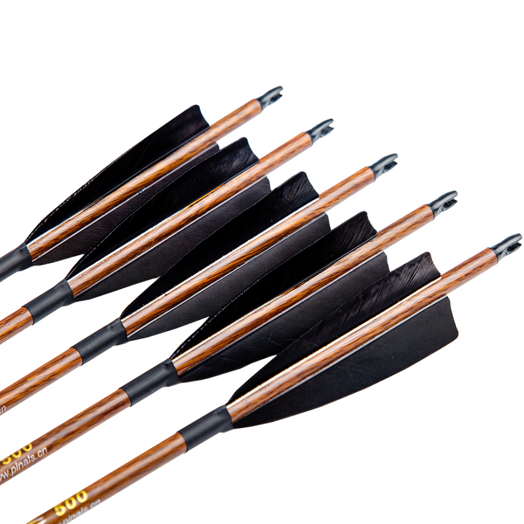 Turkey Feather Carbon Arrows Spine 300 400 500 600 Traditional Recurve ...