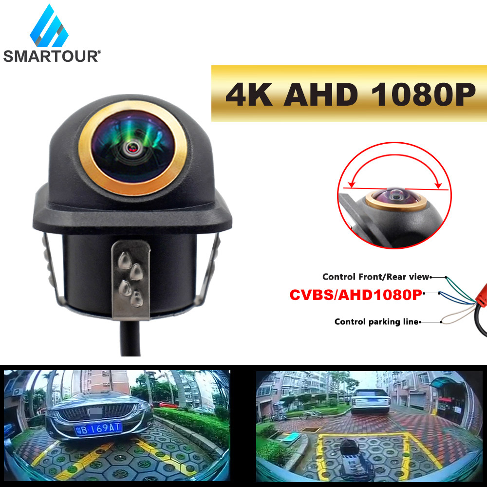 Smartour AHD 4K 1080P Night Vision 180 Degree Fisheye Len Car Reverse ...