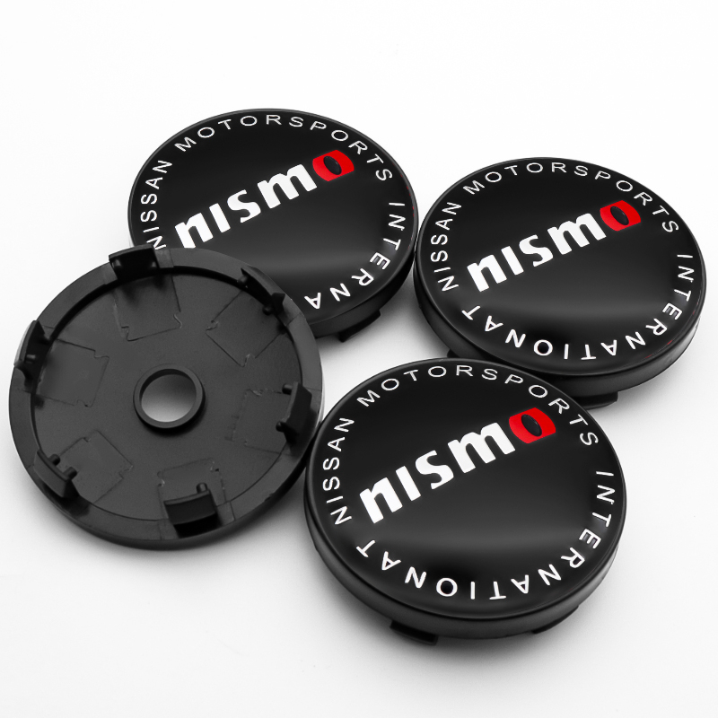 4x 60mm Nissan NISMO Nabendeckel Felgendeckel Radkappen