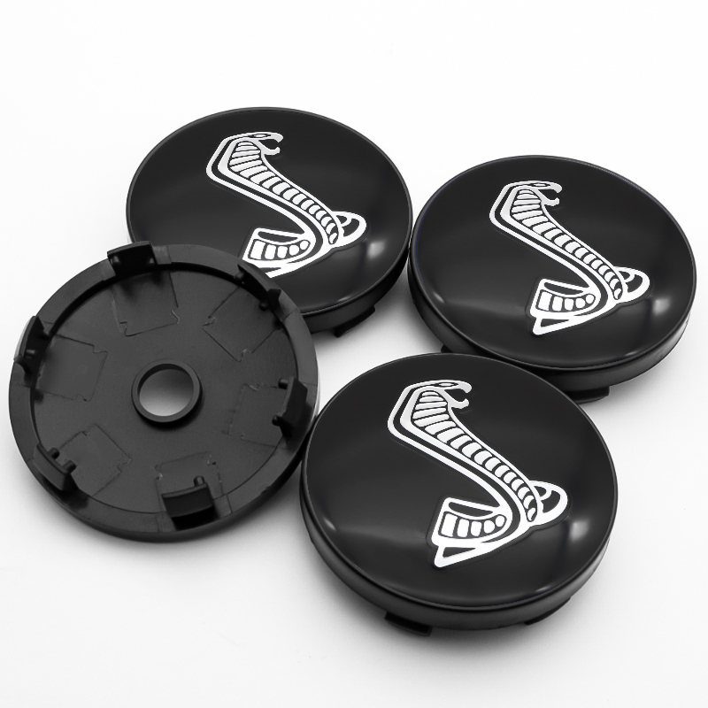 4x 60mm Ford Mustang Shelby Nabendeckel Felgendeckel Radkappen