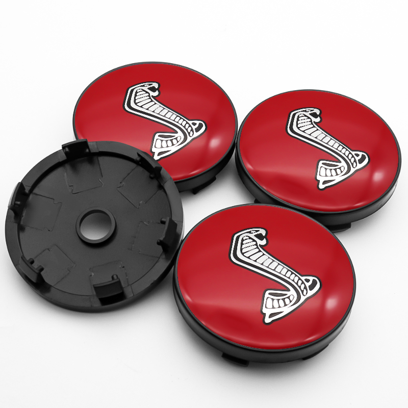4x 60mm Ford Mustang Shelby Nabendeckel Felgendeckel Radkappen