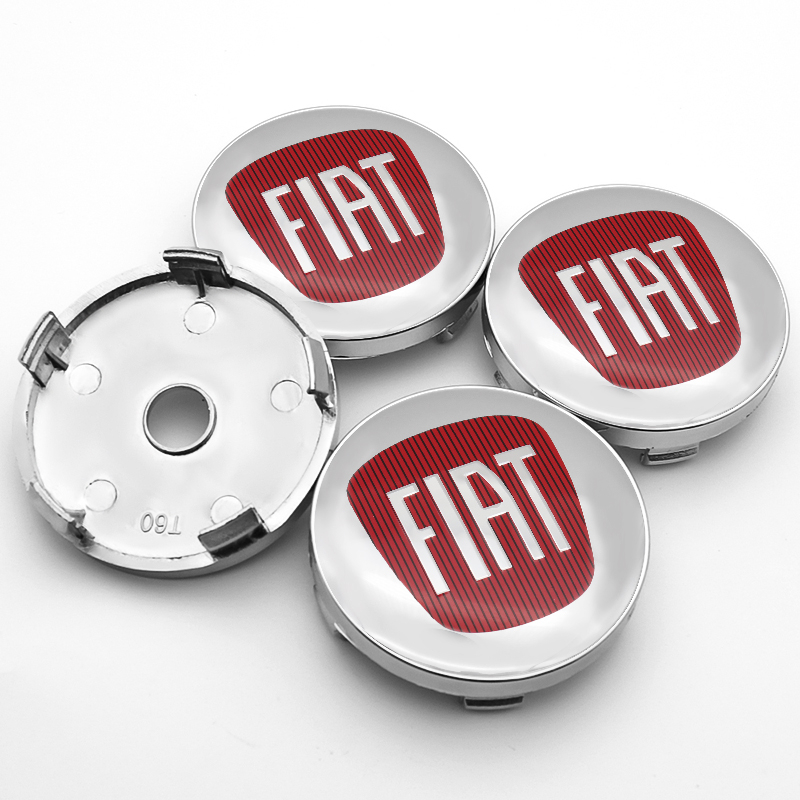 4x 60mm Fiat Nabendeckel Felgendeckel Radkappen
