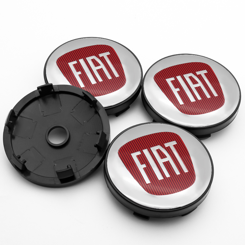 4x 60mm Fiat Nabendeckel Felgendeckel Radkappen
