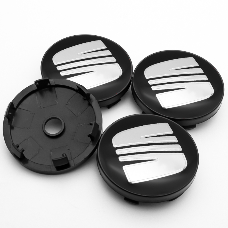 4x 60mm Seat Nabendeckel Felgendeckel Radkappen