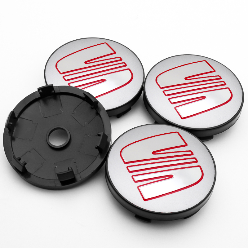 4x 60mm Seat Nabendeckel Felgendeckel Radkappen