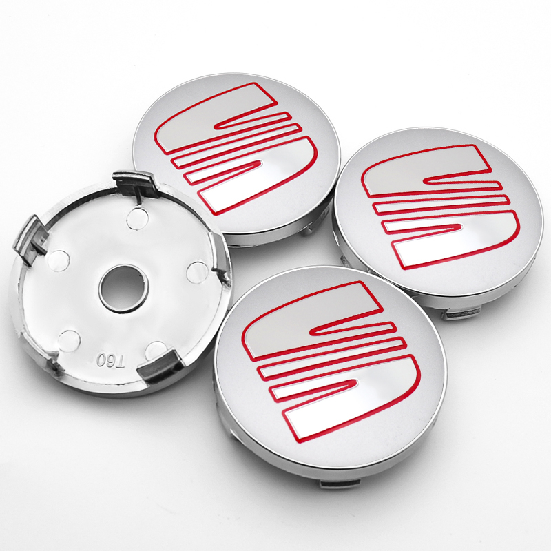 4x 60mm Seat Nabendeckel Felgendeckel Radkappen