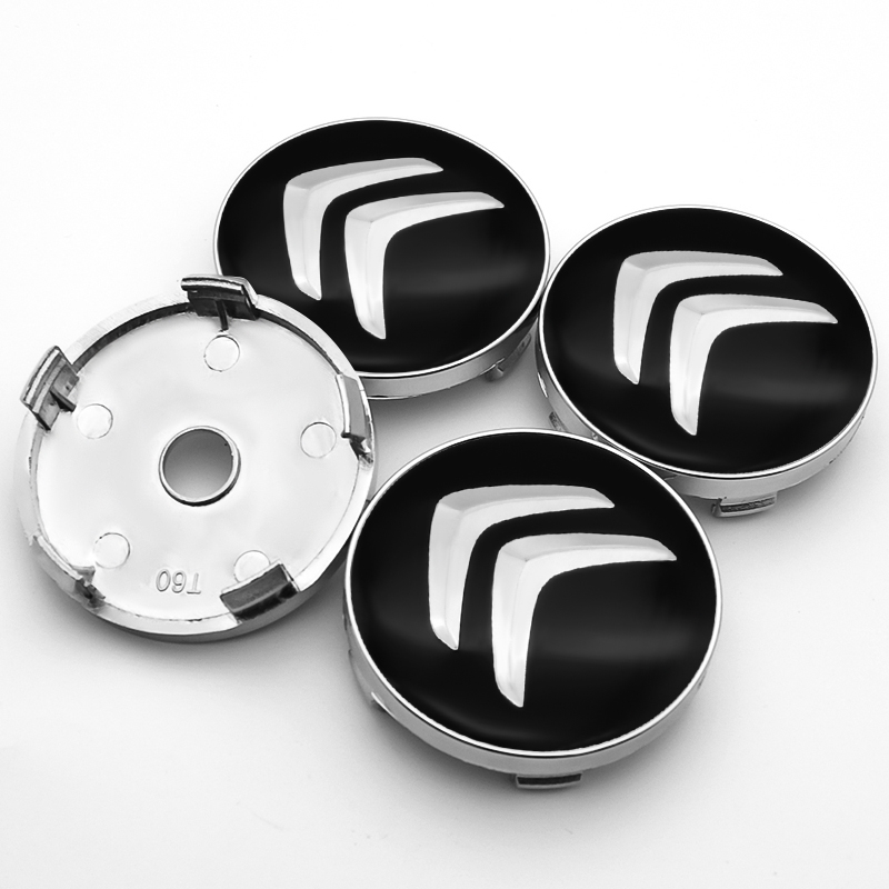 4x 60mm Citroen Nabendeckel Felgendeckel Radkappen