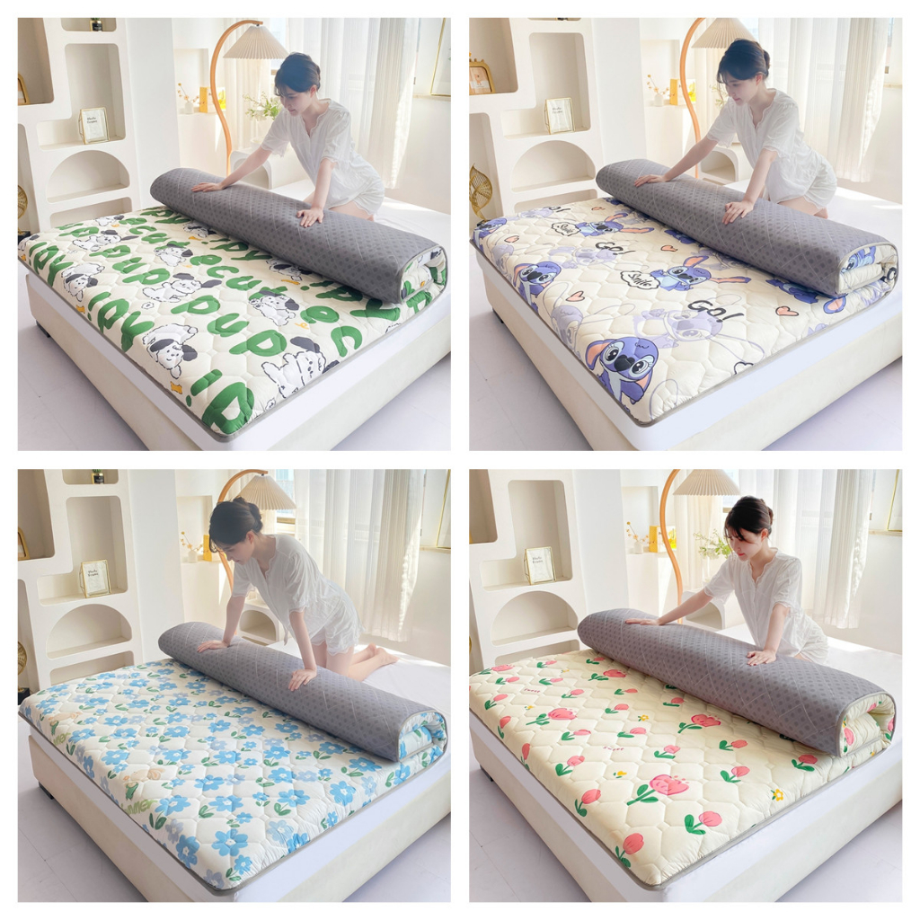 Ready Stock] 2-3 cm thick mattress Thicker Tatami Mattress Bed Mattress  Topper Tilam Queen Bedding/Super soft mattress