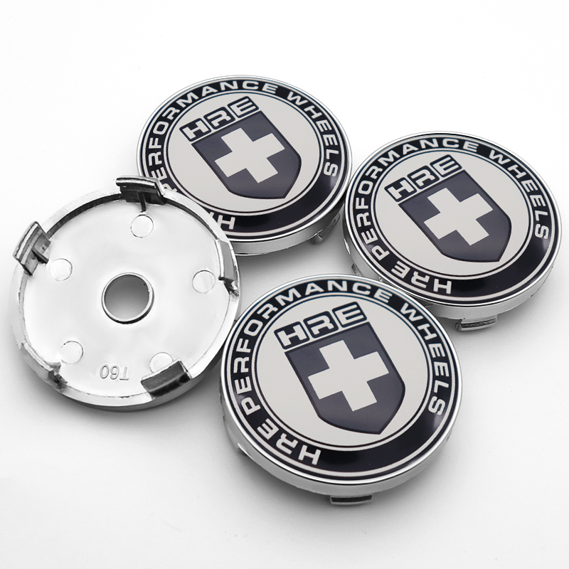 4x 60mm HRE Nabendeckel Felgendeckel Radkappen