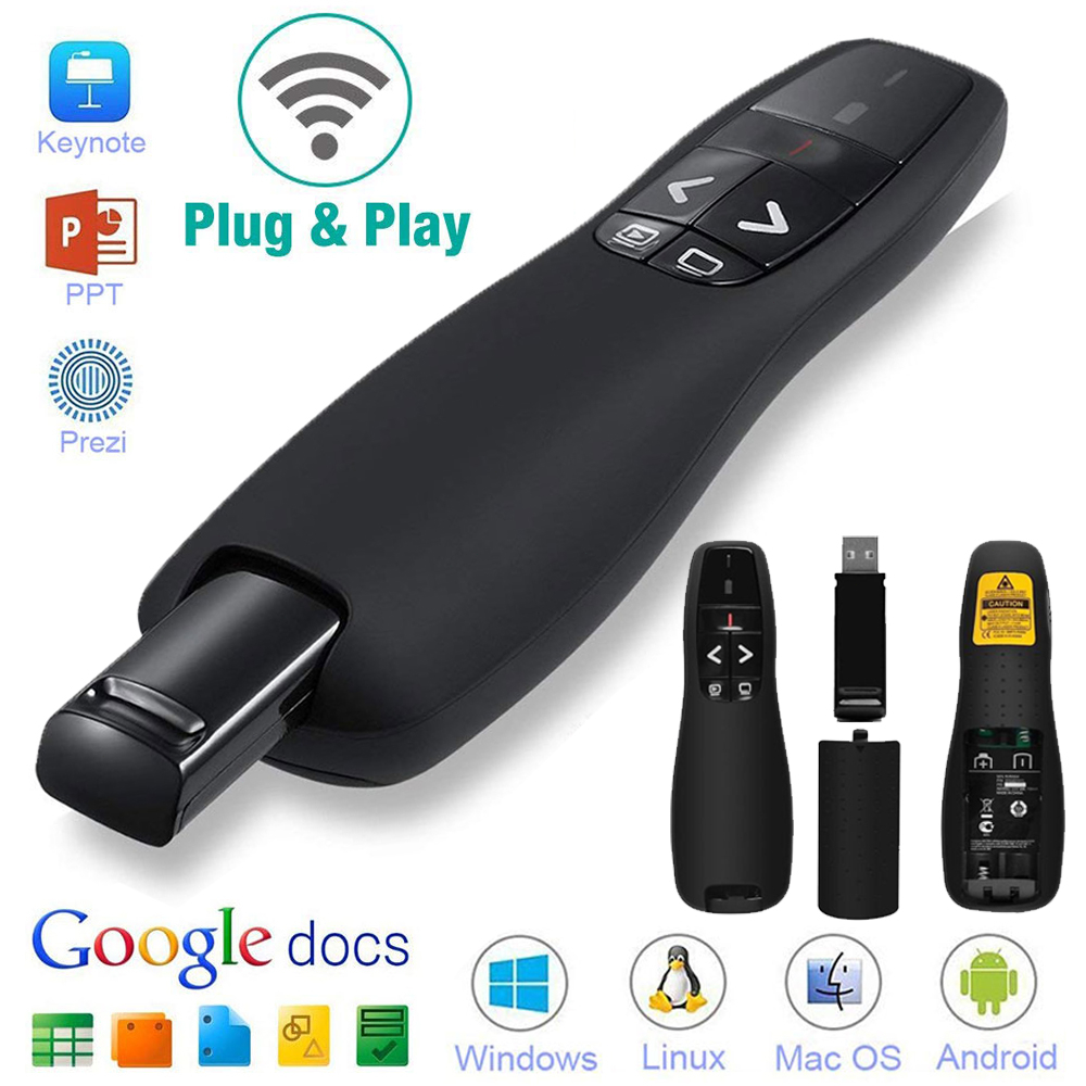 R400 Wireless Presenter Pointer Slide PowerPoint Presentation Clicker