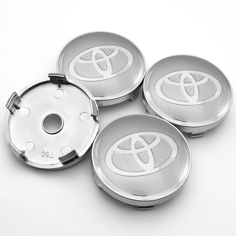 4x 60mm Toyota Nabendeckel Felgendeckel Radkappen