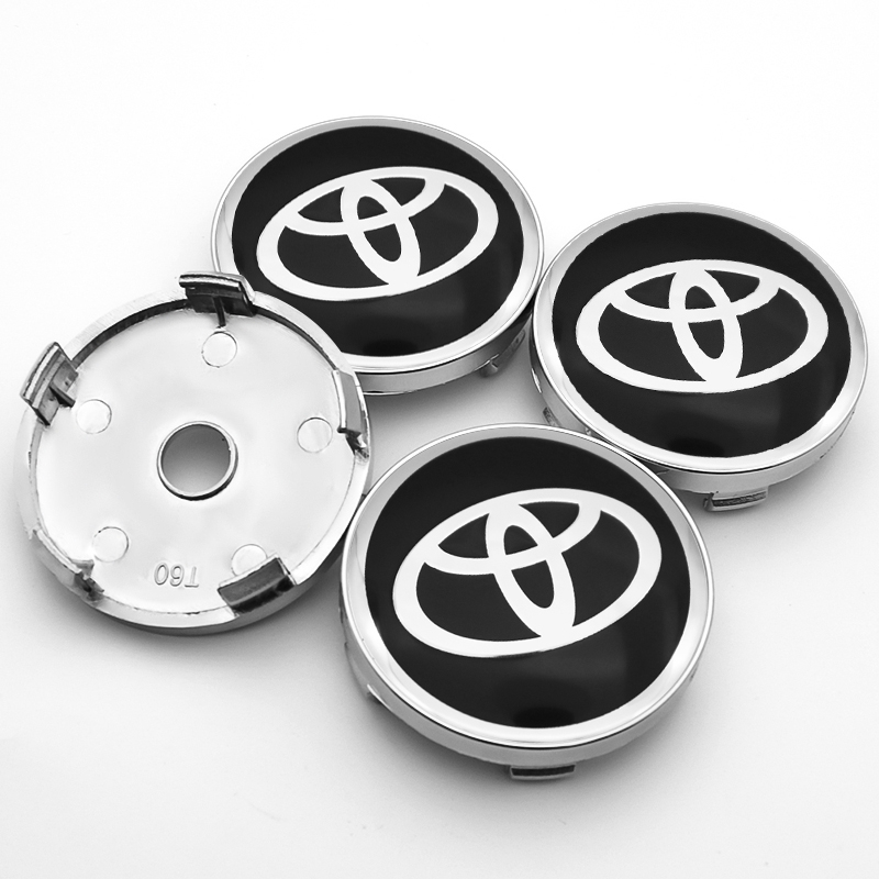 4x 60mm Toyota Nabendeckel Felgendeckel Radkappen