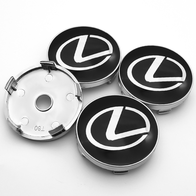 4x 60mm Lexus Nabendeckel Felgendeckel Radkappen