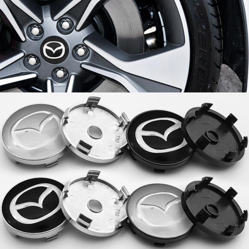 thumbnail image 2 of OEM Mazda Wheel Center Cap – Fits 2 & MX-5 Miata (2004-2005, 2011-2012) – Chrome, D436-37-190 2 of 6