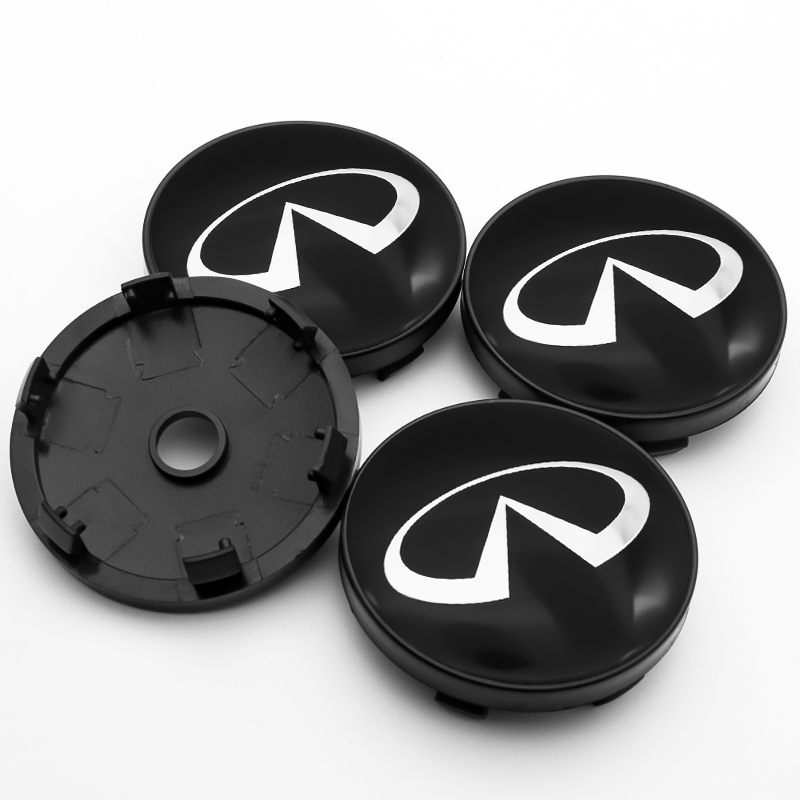 4x 60mm Infiniti Nabendeckel Felgendeckel Radkappen