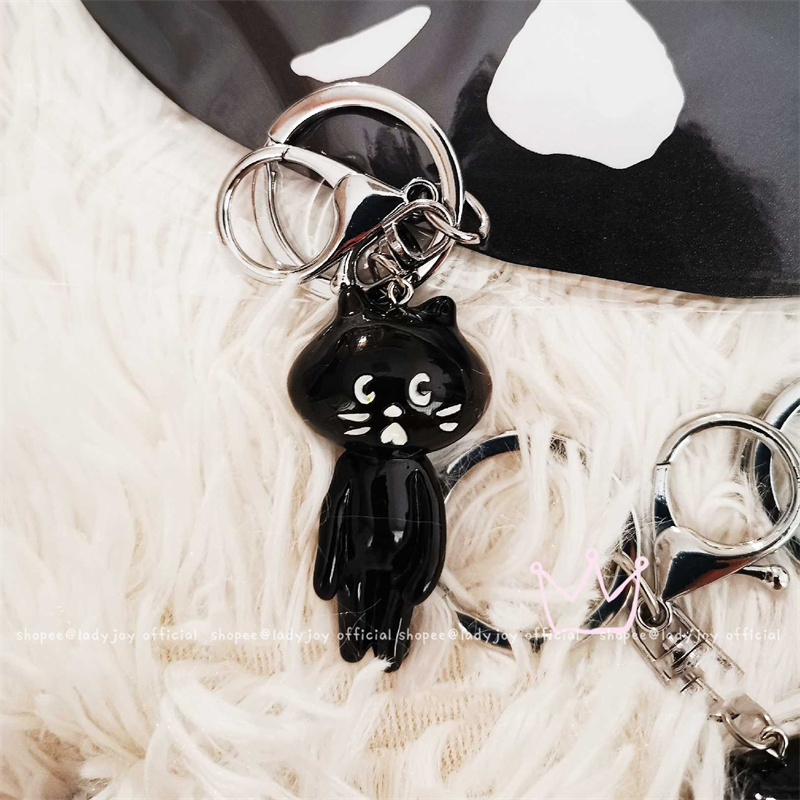 Japan-style Nya Ne-net Keychain Surprised Cat Shape Bag Pendant Key ...