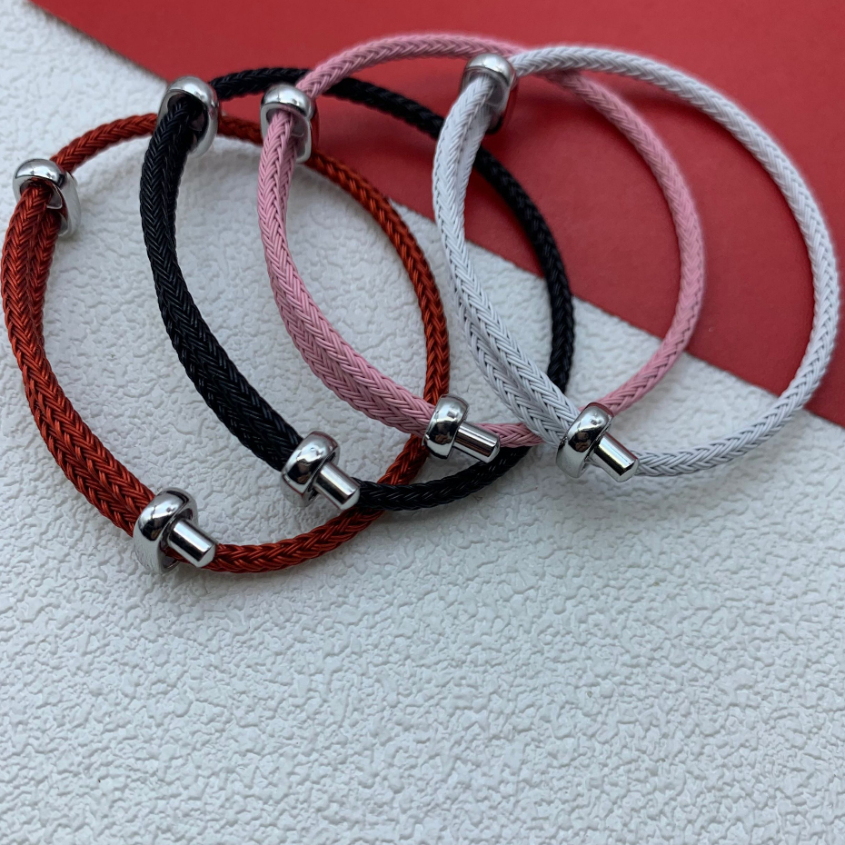 3mm Steel Wire Rope Silver Buckle New Style Buckle Push-Pull Rope ...