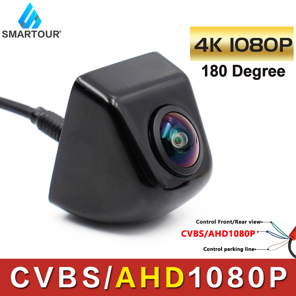 Smartour 180 Fisheye Lens AHD 1080P 4K Metal Shell Black Car Rear View ...