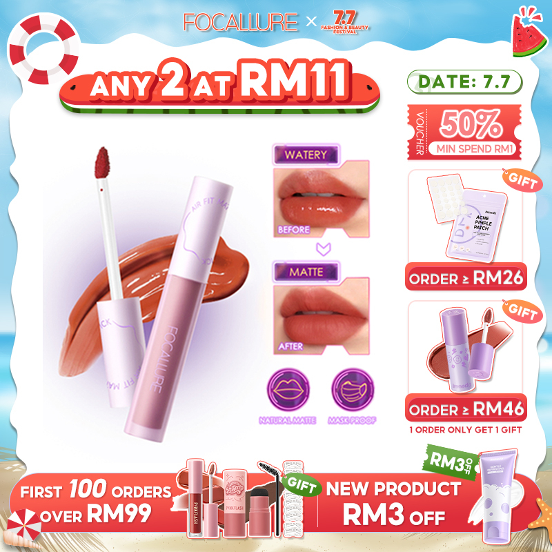 FOCALLURE SwitchMode Airy Matte Tint LongLasting TransferProof Lip