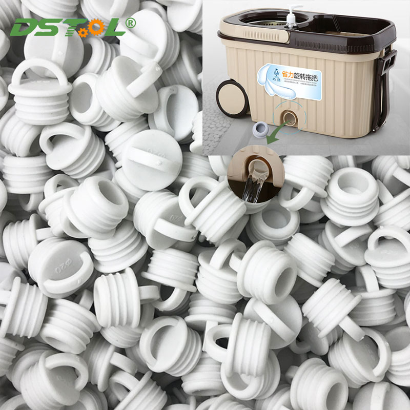 White Silicone Water Stopper Drain Plug Cover Mop Ucket Drain Outlet ...