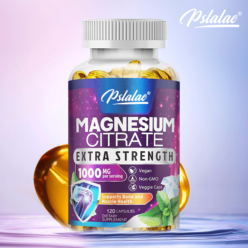 Magnesium Citrate Capsules for Heart Health, Bone Health, Muscle